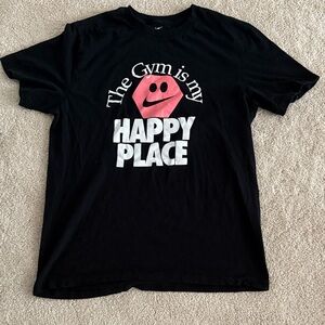 Nike Black Tee with Pink Graphic